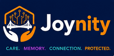 Joynity. Care. Memory. Connection. Protected.